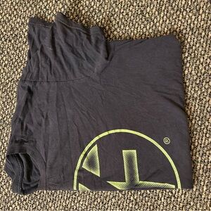 Black T-Shirt with Neon Green Logo